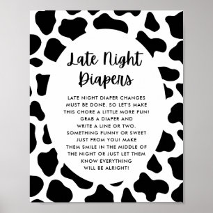Poster Symbole du Saint-Baby shower-Vache - Diapositives 