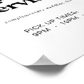 Poster Symbole du service de navette moderne de typograph (Coin)