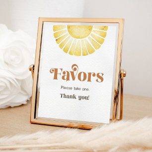 Poster Symbole du Sunshine Favore Boho Retro Sun Party