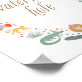 Poster Symbole du Trou d'arrosage de fête d'anniversaire (Coin)