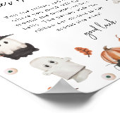 Poster Symbole du ventre de bébé d'Halloween (Coin)