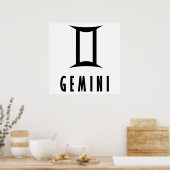 Poster Symbole du zodiaque de Gemini (Cuisine)