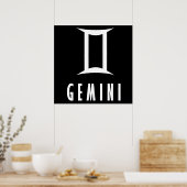 Poster Symbole du zodiaque de Gemini (Cuisine)