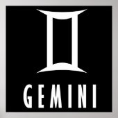 Poster Symbole du zodiaque de Gemini (Devant)