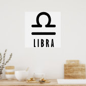 Poster Symbole du zodiaque Libra (Cuisine)