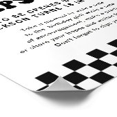 Poster Symbole d'un garçon heureux 1er anniversaire de la (Coin)