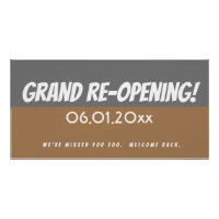 Symbole économique de la grande réouverture modern