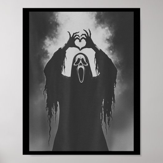 Poster Symbole Éffrayant Costume Fantôme Hallowe (Devant)
