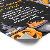 Poster Symbole Éffrayant de fête d'Halloween (Coin)