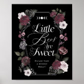 Poster Symbole Éffrayant de fleurs gothiques (Devant)