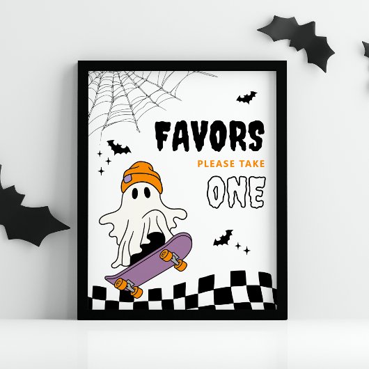 Poster Symbole Éffrayant d'Halloween du garçon