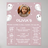 Poster Symbole Éffrayant d'une heure d'Halloween (Devant)