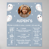 Poster Symbole Éffrayant d'une heure d'Halloween (Devant)