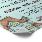 Poster SYMBOLE éffrayant Halloween Anniversaire Heure Cap (Coin)