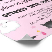 Poster Symbole éffrayant Halloween mignon Fantôme Temps C (Coin)