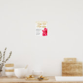 Poster Symbole élégant des funérailles florales (Cuisine)