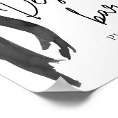 Poster Symbole élégant et moderne du bar à dessert Black  (Coin)