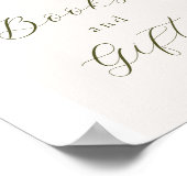 Poster Symbole Élégant Hiver À feuillage persistant Arc L (Coin)