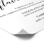 Poster SYMBOLE Élégante Calligraphie Noire Cupcake Flavor (Coin)