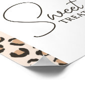 Poster Symbole Empreinte de léopard Anniversaire Soins su (Coin)