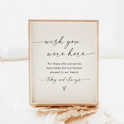 Poster Symbole en mémoire d'amour | Souhaitez-Vous Être I