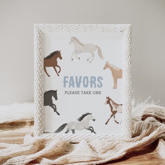 Poster Symbole équestre Horse Cowboy