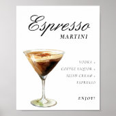 Poster Symbole Espresso Martini Signature Boisson (Devant)