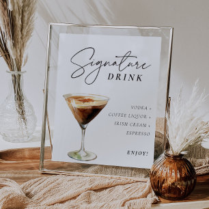 Poster Symbole Espresso Martini Signature Boisson