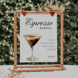 Poster Symbole Espresso Martini Signature Boisson