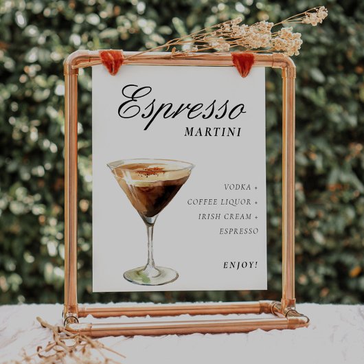 Poster Symbole Espresso Martini Signature Boisson