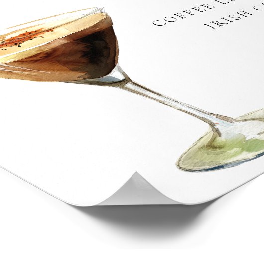 Poster Symbole Espresso Martini Signature Boisson (Coin)