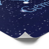 Poster Symbole et constellation Gemini Zodiac (Coin)