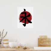 Poster SYMBOLE Eternity Kanji Calligraphie japonaise (Cuisine)