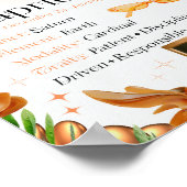 Poster Symbole étoile de Capricorne Zodiac Y2K Blanc 4:5 (Coin)