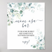 Poster SYMBOLE Eucalyptus Feuille Végétal Douche Momosa B (Devant)