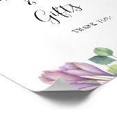 Poster Symbole Eucalyptus vert pourpre Cartes et cadeaux (Coin)