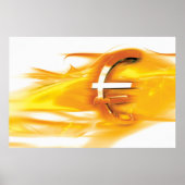 Poster Symbole Euro or (Devant)