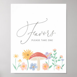 Poster Symbole Fairy Floral Girl Anniversaire Fête Faveur