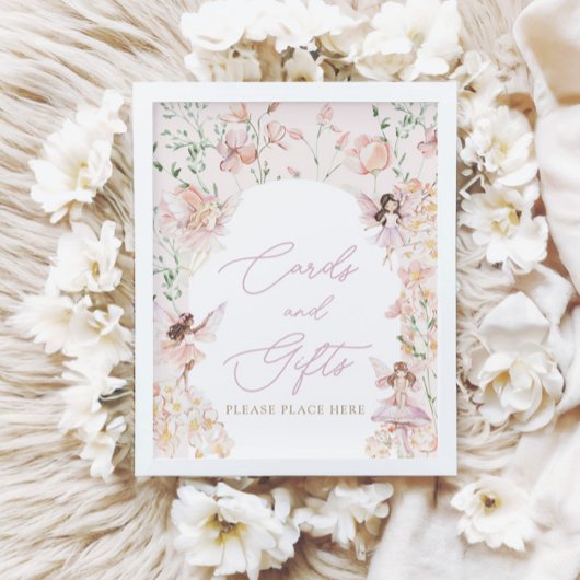 Poster Symbole Fairy Rose Girls Cartes et cadeaux