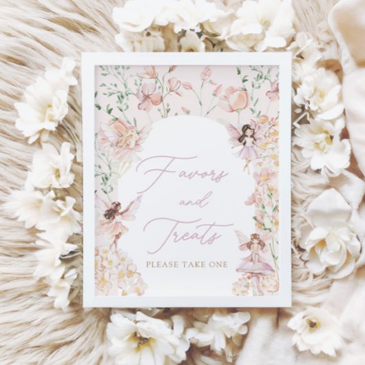 Poster Symbole Fairy Rose Girls Faveurs et Traitements