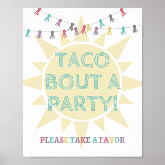 Poster Symbole favori du Parti Taco (Devant)