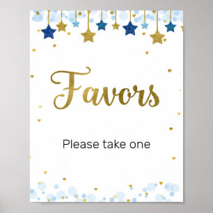 Poster Symbole Favori Twinkle Aquarelle