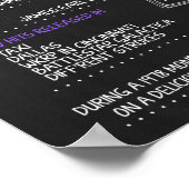 Poster Symbole féminin de 1978 pour une 42ème fête d'anni (Coin)