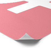 Poster Symbole féminin de la glace de fraise (Coin)