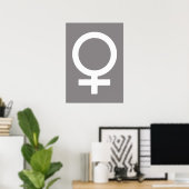 Poster Symbole féminin du titane (Bureau à domicile)