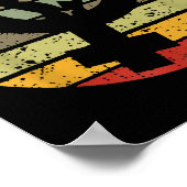 Poster Symbole féministe Design Retro Vintage, les années (Coin)