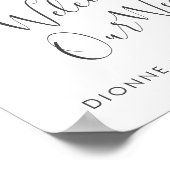 Poster SYMBOLE Feuille D'ACCUEIL Gold Palm Mariage (Coin)