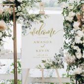 Poster SYMBOLE Feuille D'ACCUEIL OR Mariage D'ACCUEIL