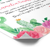 Poster Symbole Fiesta Cactus Girl Birthday Time Capsule (Coin)