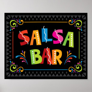 Poster Symbole Fiesta SALSA BAR Party